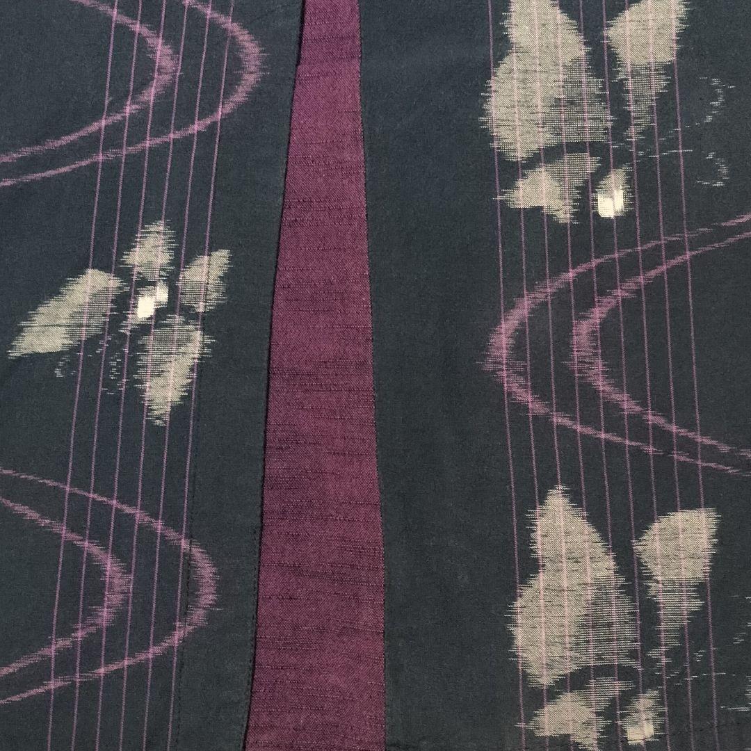 藍暦*かすりの里*ロングワンピース*日本製*久留米絣