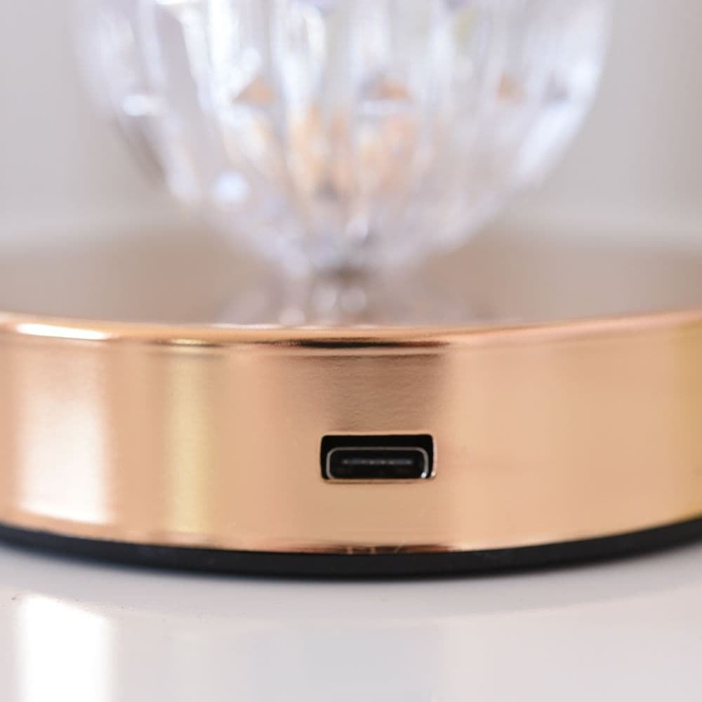 輸入雑貨　イタリアン　『プリンセス テーブルランプ』 　３段階式調色　USB充電