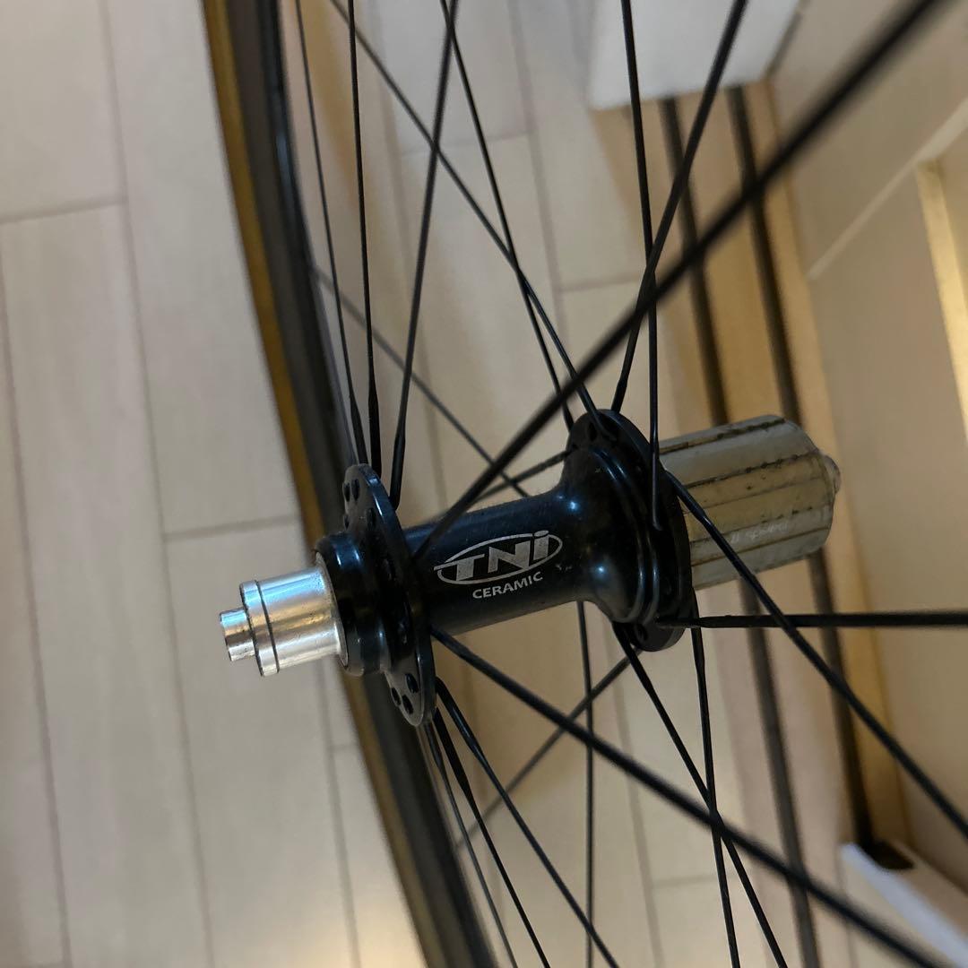 超軽量　Reynolds 手組みホイール　46mm　チューブラー