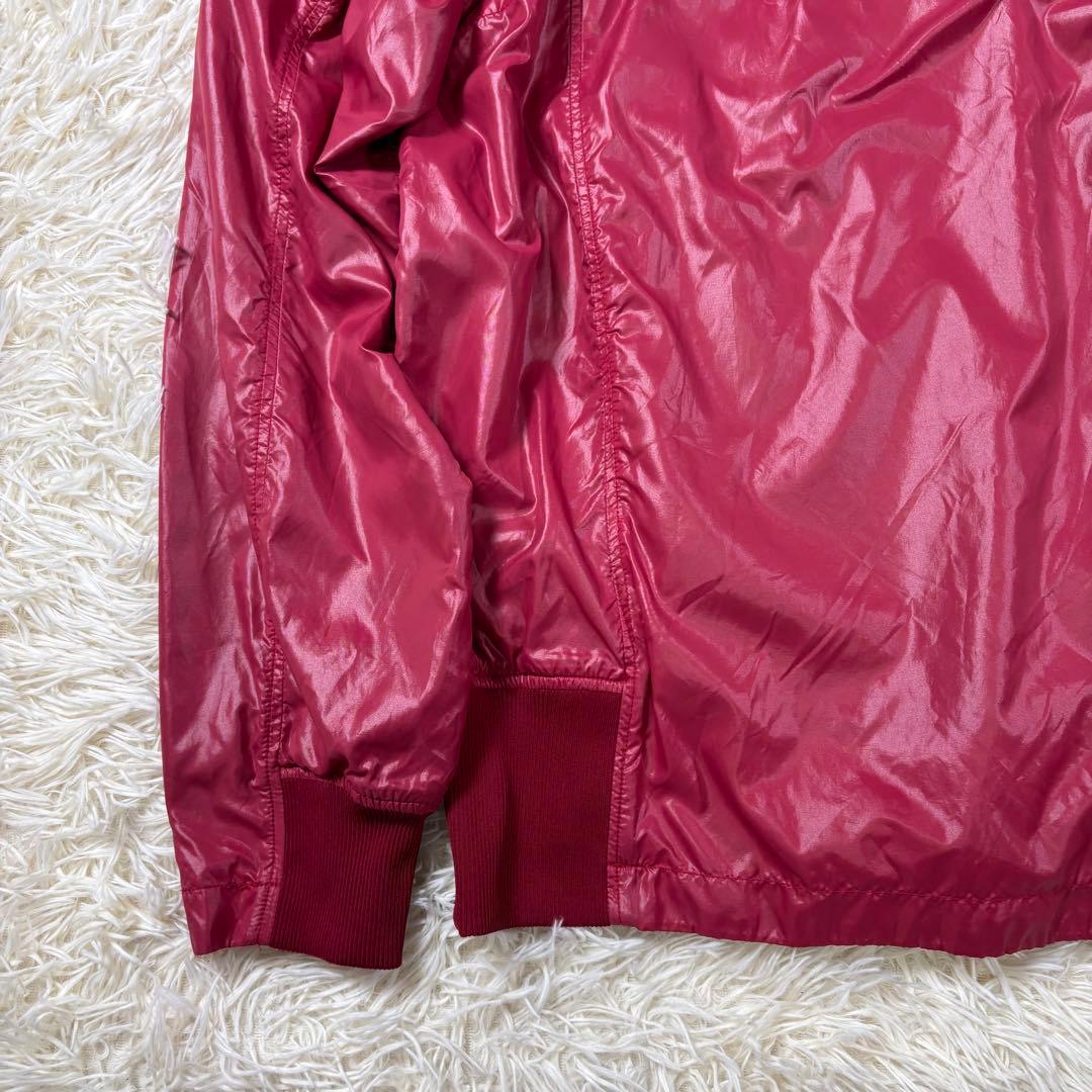 パーリーゲイツ ナイロンプルオーバー ロゴ ハーフジップ 赤 XL相当