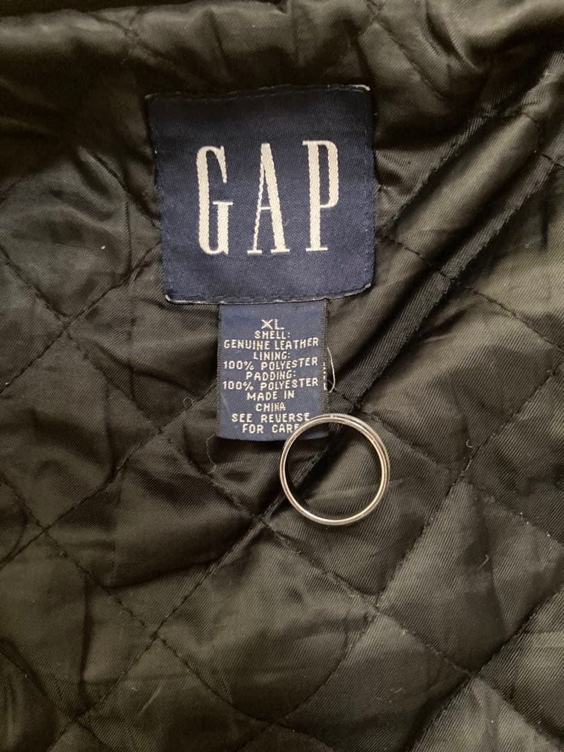 ［希少］90s〜00s oldGAP 本革レザージャケット XL