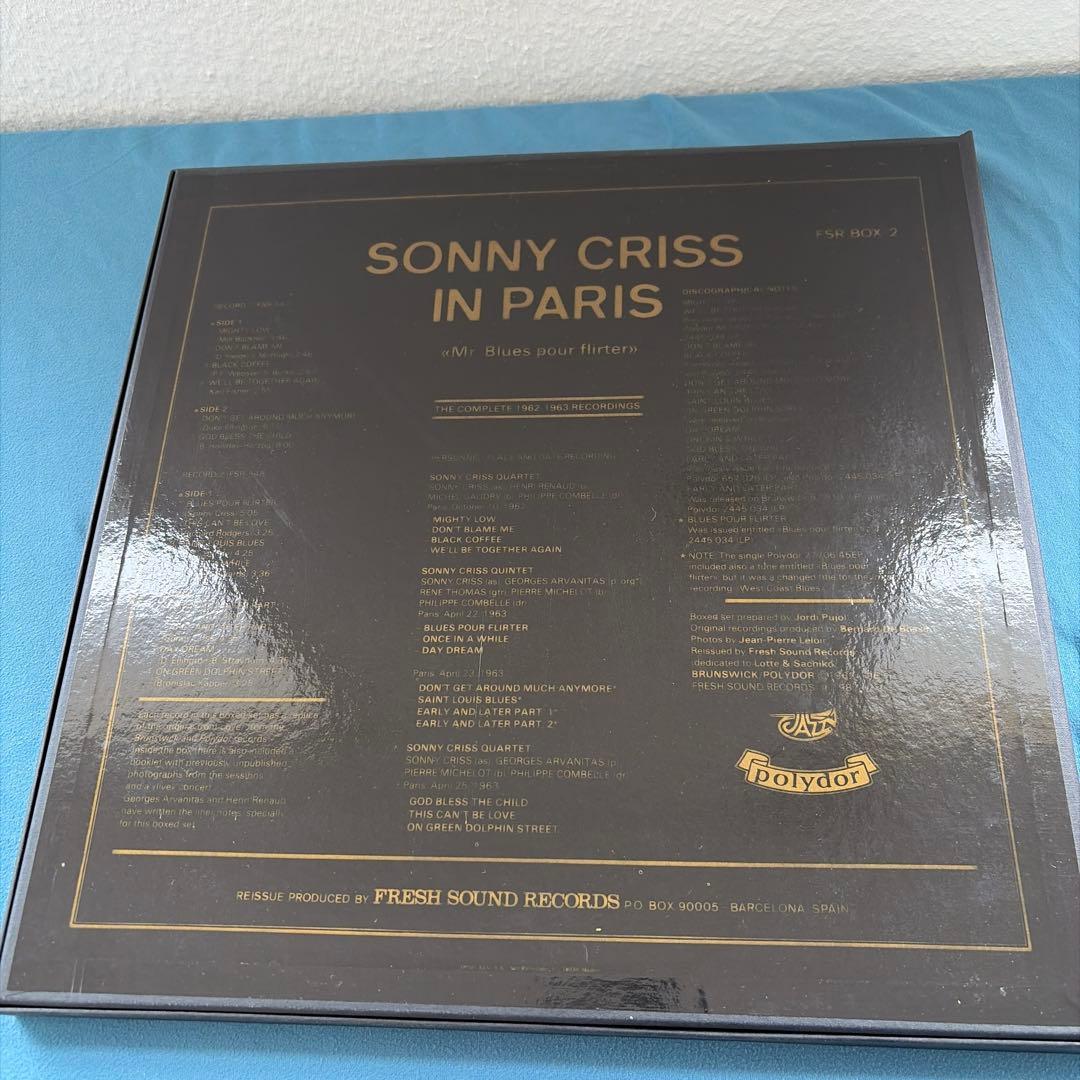 【美品】 SONNY CRISS \" IN PARIS\" BOX2枚組LP