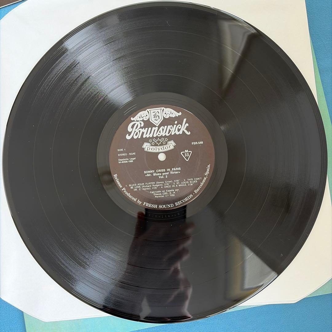 【美品】 SONNY CRISS \" IN PARIS\" BOX2枚組LP