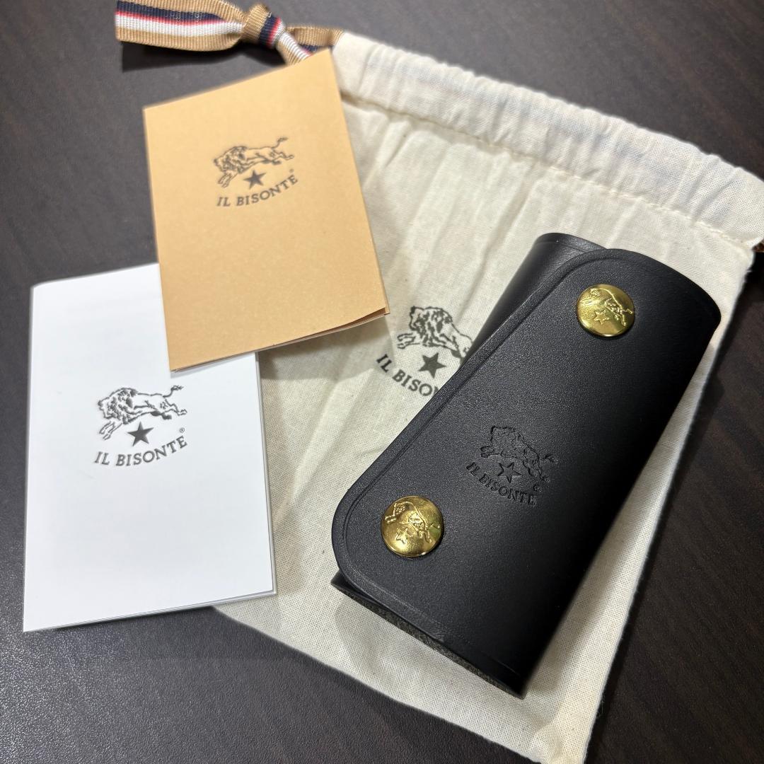 保証書付き【新品未使用】イルビゾンテ キーケース 黒 ブラック NERO