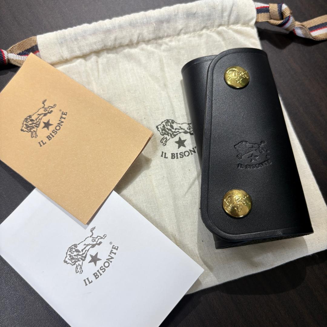 保証書付き【新品未使用】イルビゾンテ キーケース 黒 ブラック NERO
