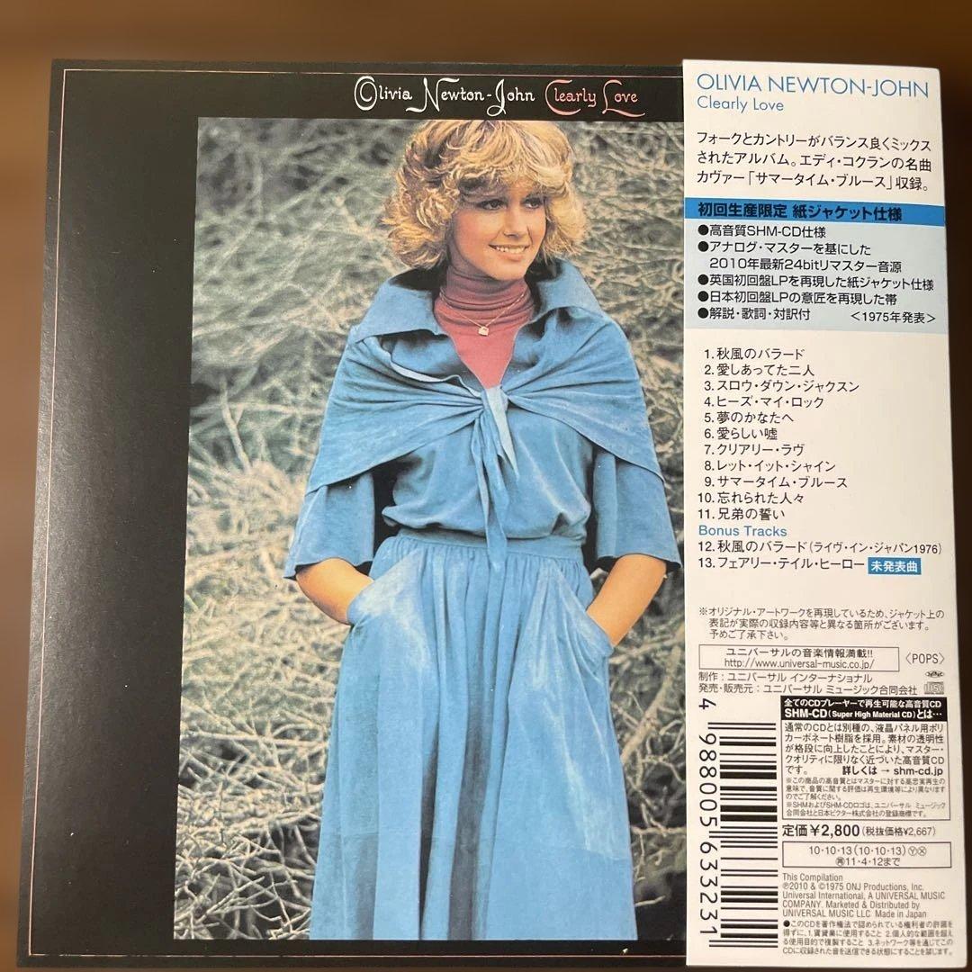 AOR 紙ジャケットCD オリビア・ニュートン・ジョン/クリアリー・ラヴ[+2]