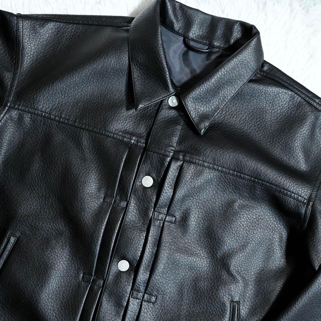 ジャーナルスタンダード シンセティック レザー トラッカージャケット 25AW