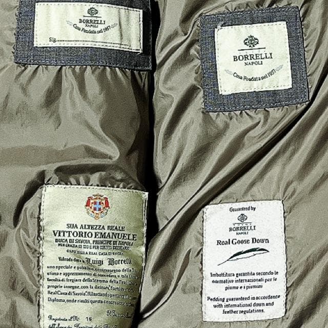 ルイジボレッリ ダウンベスト 48 LUIGI BORRELLI グースダウン
