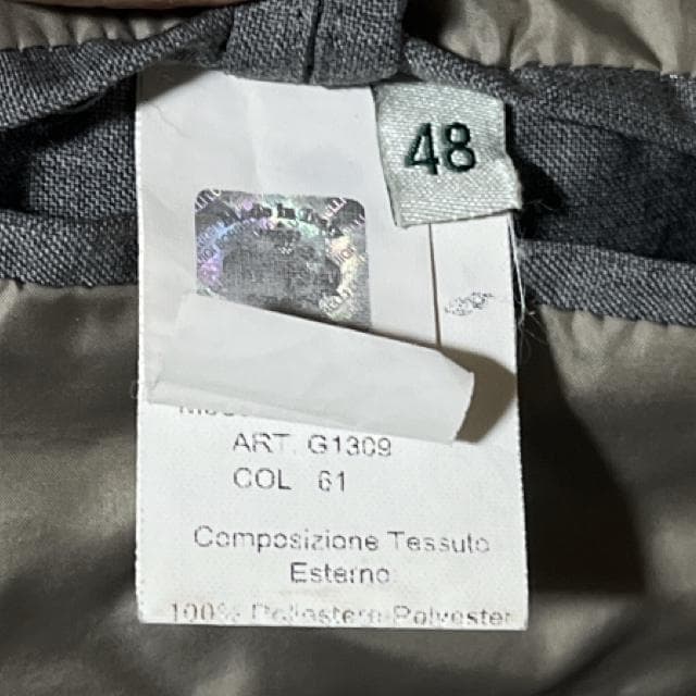 ルイジボレッリ ダウンベスト 48 LUIGI BORRELLI グースダウン