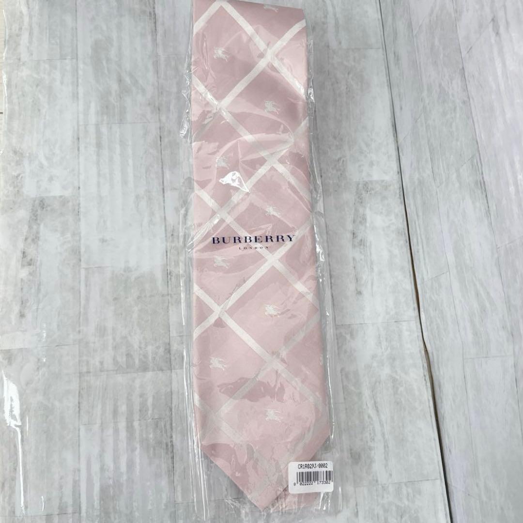【新品・未使用品】BURBERRY☆ネクタイ☆ピンク