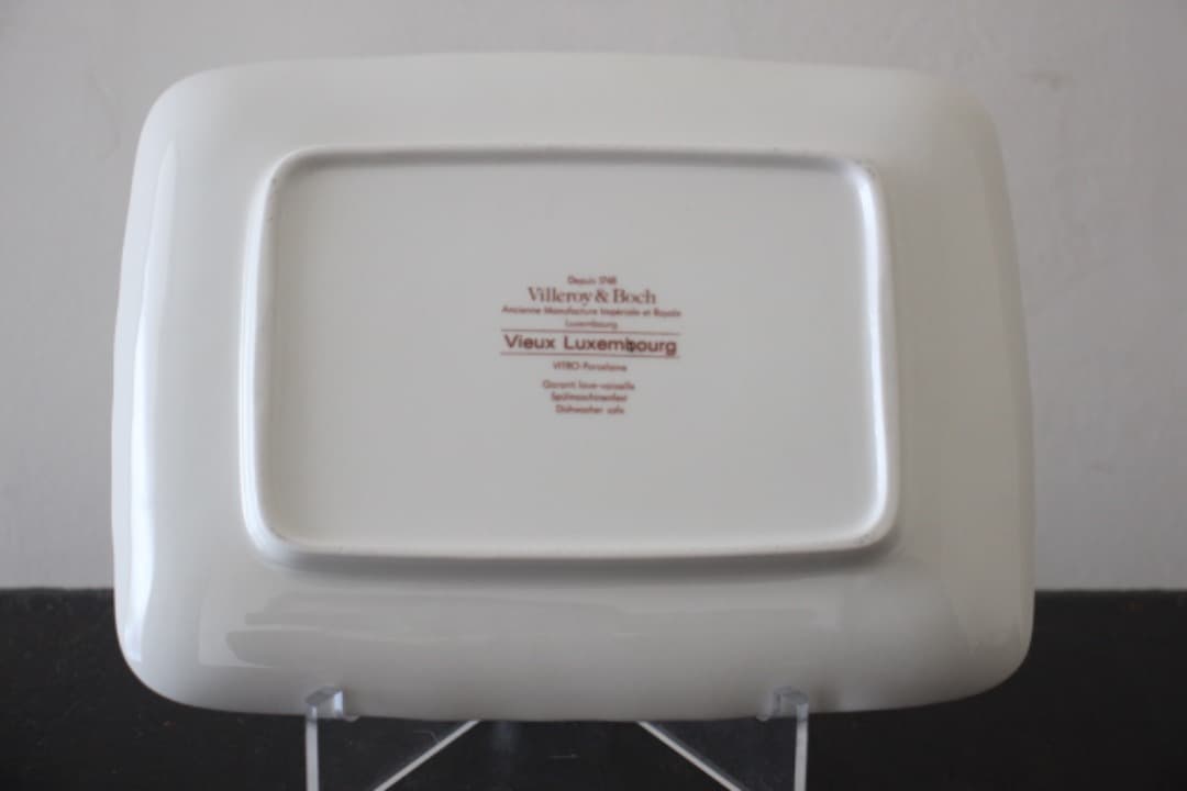 未使用・箱入　ビレロイ&ボッホ　オールドルクセンブルク　バターケース　バター皿