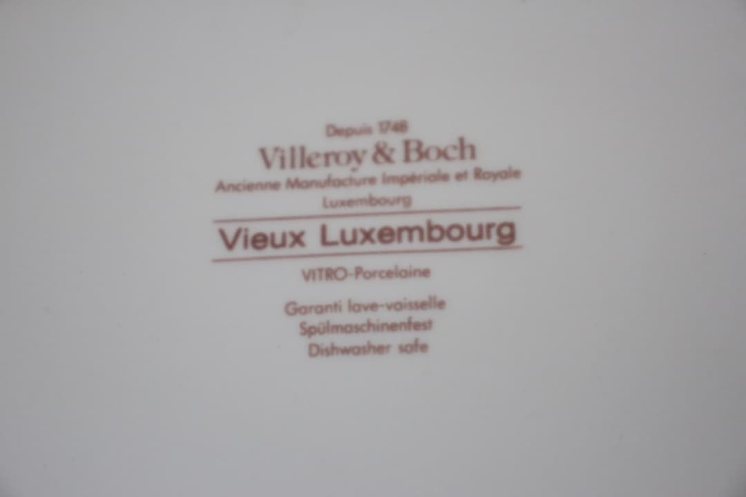 未使用・箱入　ビレロイ&ボッホ　オールドルクセンブルク　バターケース　バター皿