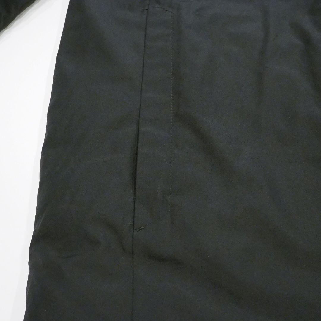 【良品】NIKE ベンチコート フード付き ワンポイントロゴ ブラック Мサイズ