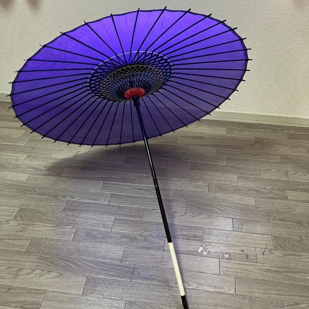 日本舞踊　紫　和傘　踊り傘　撮影　ディスプレイ　舞傘　コスプレ