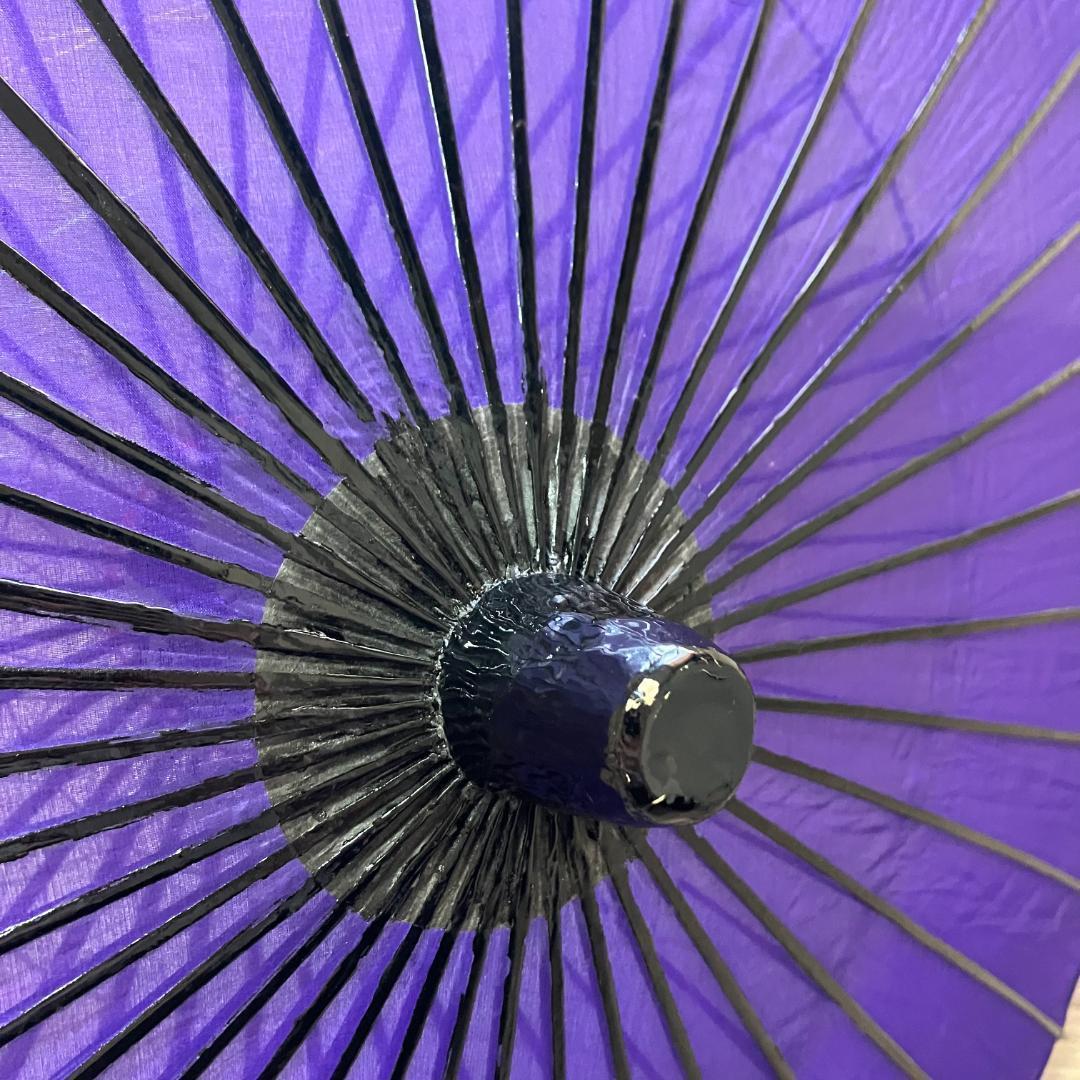 日本舞踊　紫　和傘　踊り傘　撮影　ディスプレイ　舞傘　コスプレ