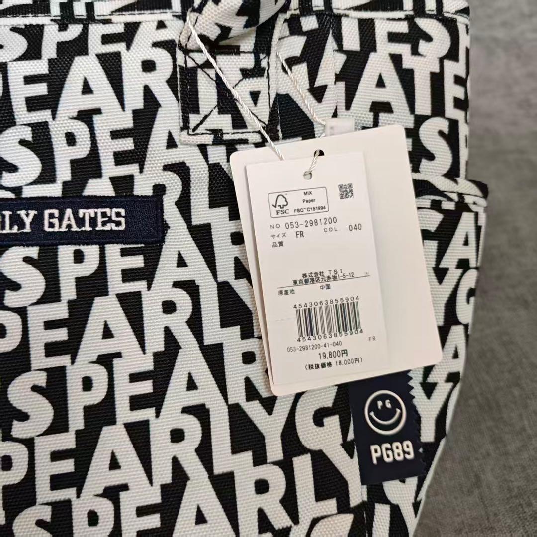 PEARLY GATESロゴプリント ゴルフバッグ