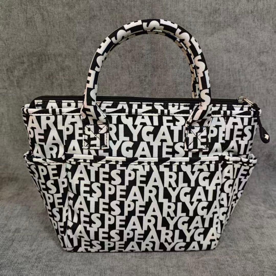 PEARLY GATESロゴプリント ゴルフバッグ