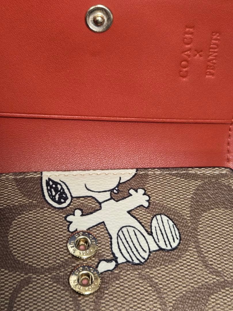 【美品】COACHコーチスヌーピーキーケース