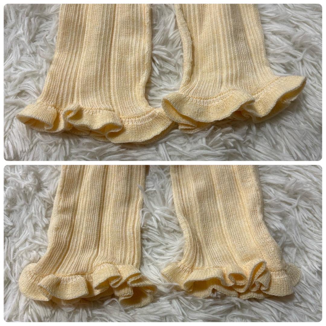 FRAY I.D　クリーム色 リブ編み ニットワンピース 長袖　セットアップ　F