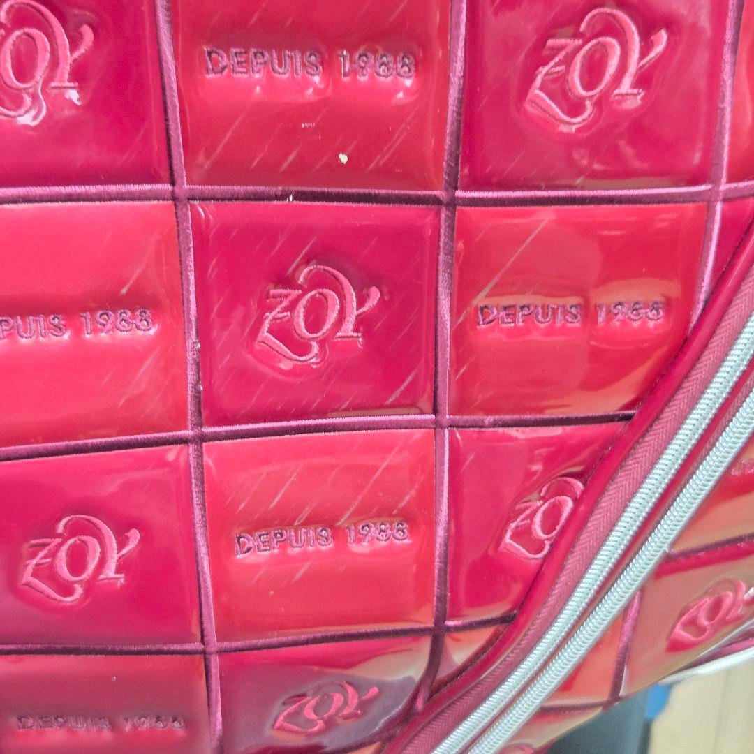 ゾーイ エナメル キャディバッグ ボルドー ツアーバッグ 3点式