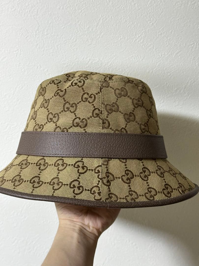 GUCCI GGキャンバス フェドラハット　XXL