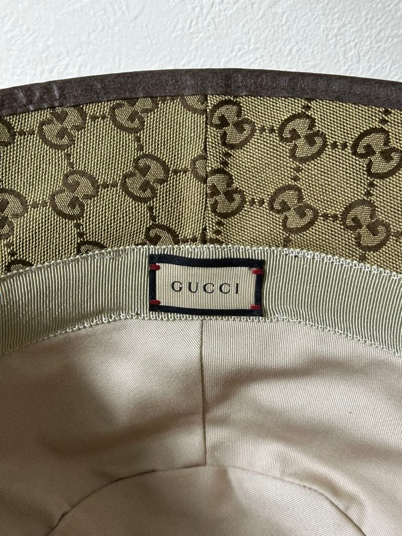 GUCCI GGキャンバス フェドラハット　XXL