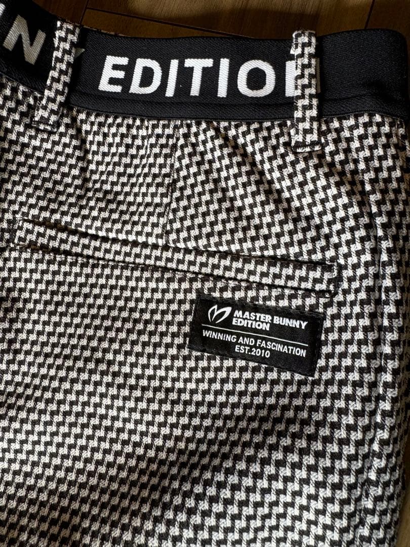 マスターバニー　メンズゴルフパンツ　3 千鳥　超美品