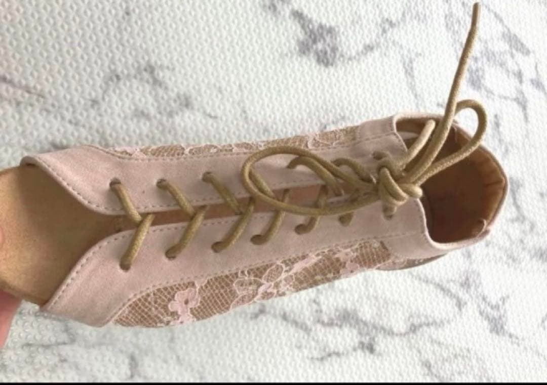 社交ダンスシューズ　レッスンウェア　23サイズ　36 新品　ピンク　底牛革