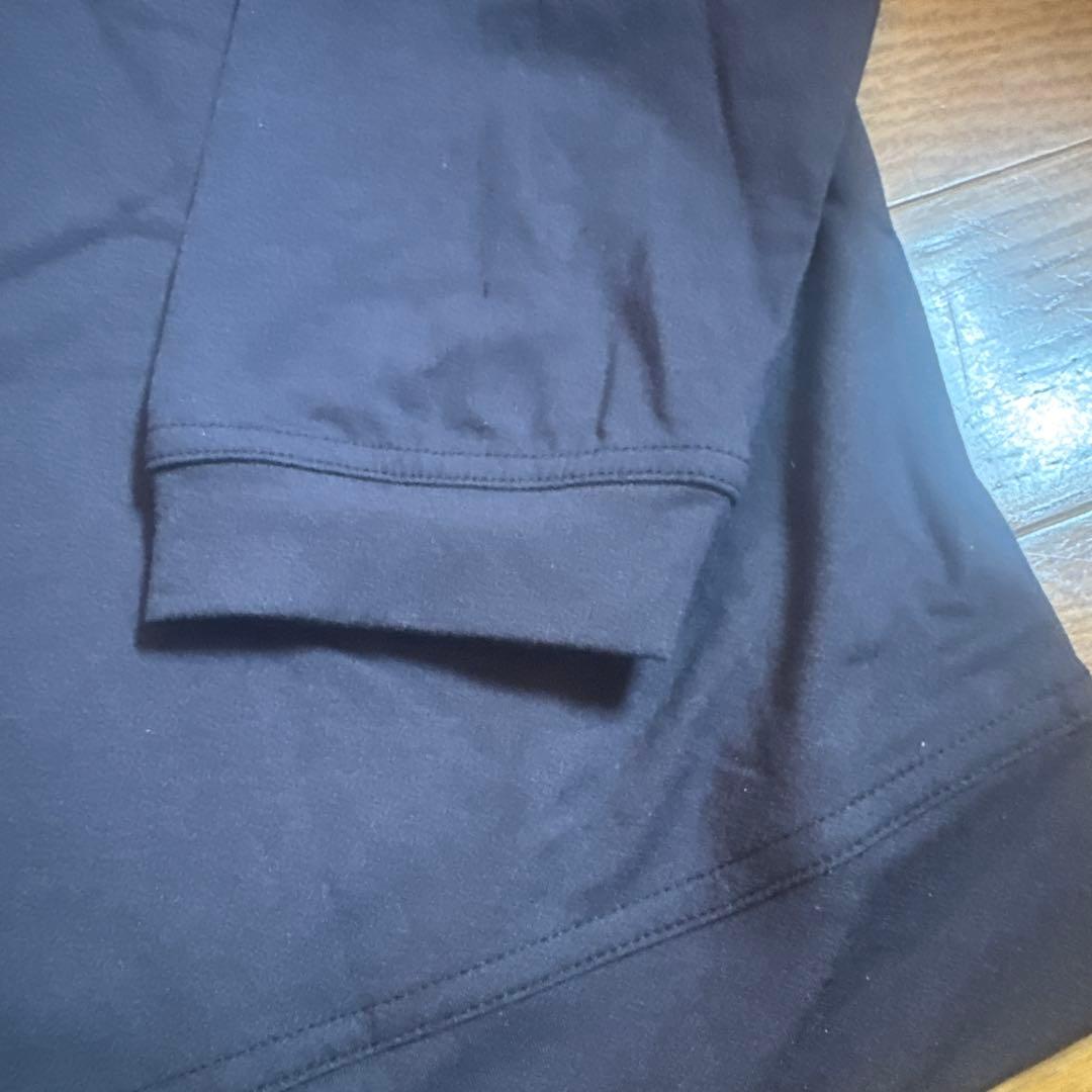 RHOBACK 黒　ハーフジップ長袖シャツ