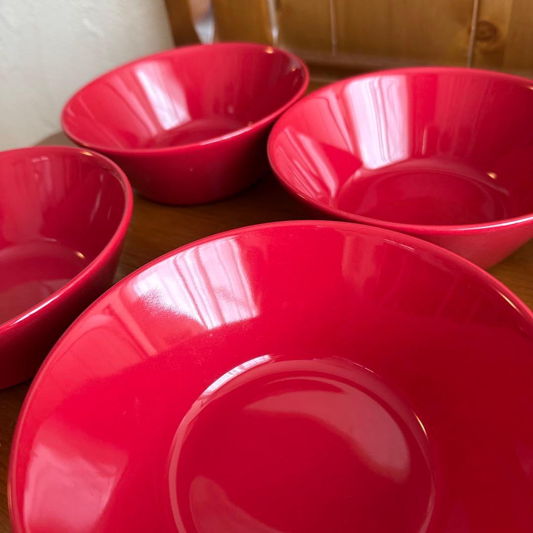 イッタラ ティーマ ボウル 8個セット レッド 14.5cm