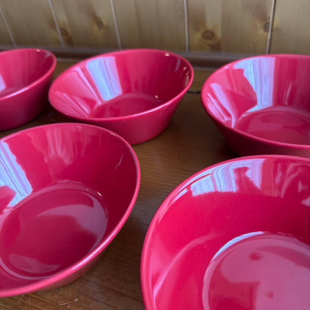 イッタラ ティーマ ボウル 8個セット レッド 14.5cm