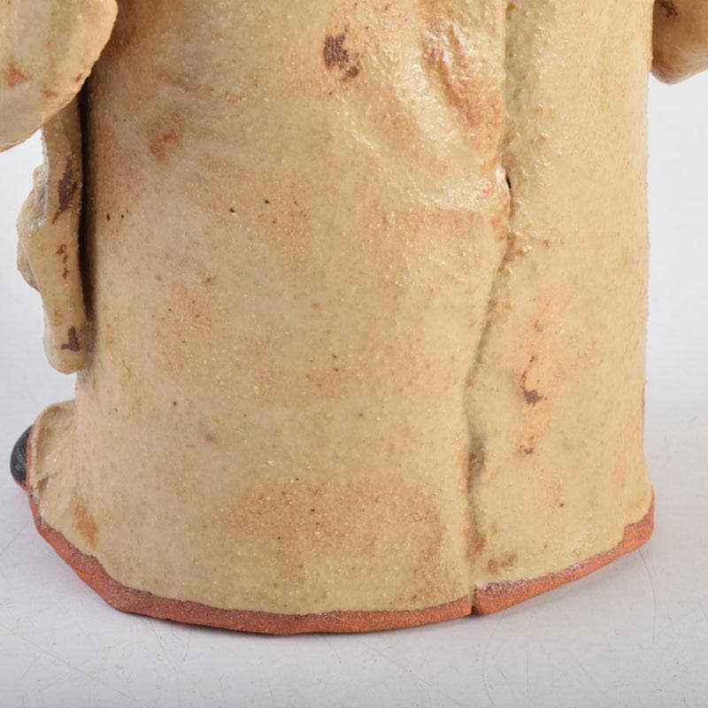 矢羽多英子作　五月陶人形　節句飾　置物　共箱　M　8732