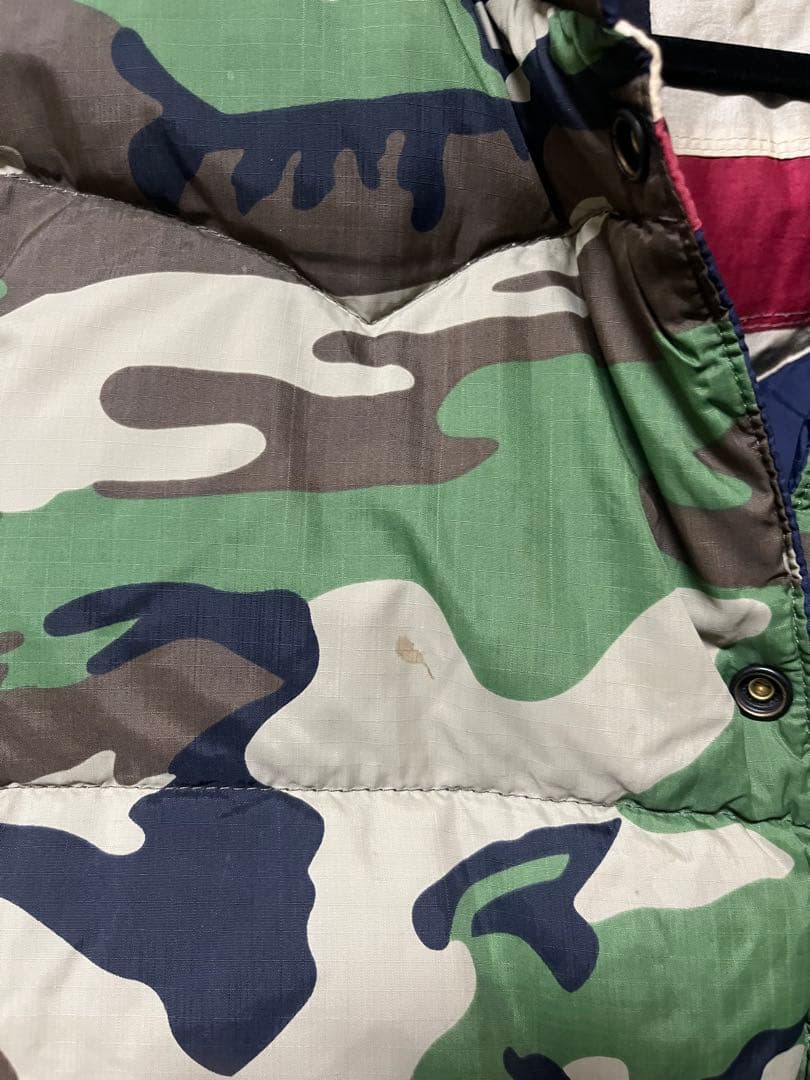 RALPH LAURENダウンベスト 星条旗xカモフラージュ　リバーシブル