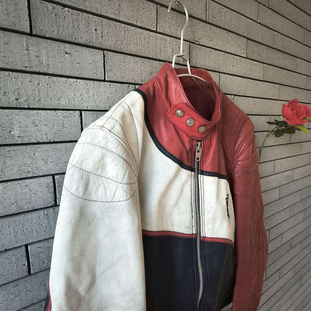 ♠ととう【HARRO】✨70sヴィンテージ　シングルライダースジャケット