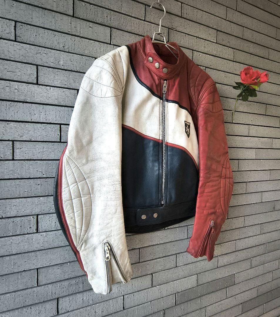 ♠ととう【HARRO】✨70sヴィンテージ　シングルライダースジャケット