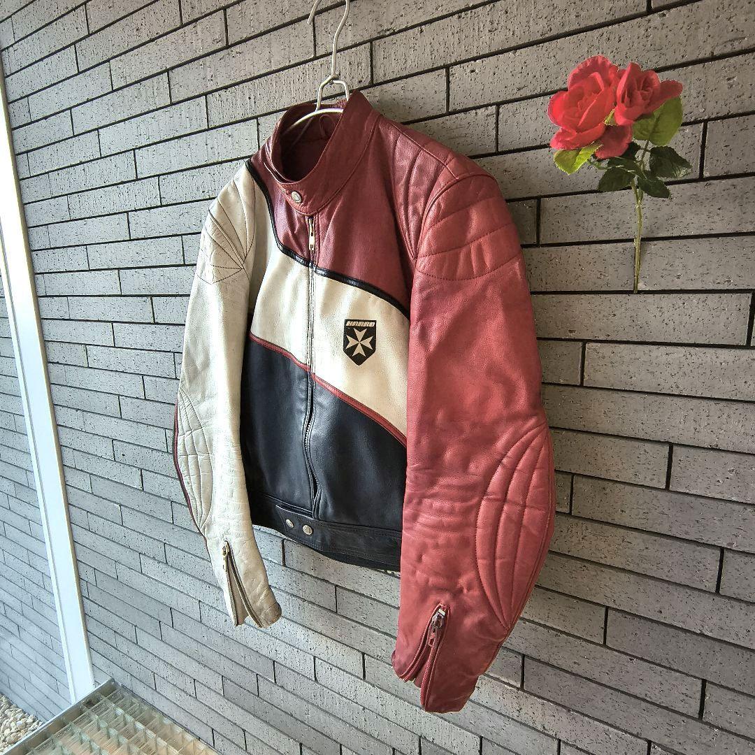 ♠ととう【HARRO】✨70sヴィンテージ　シングルライダースジャケット