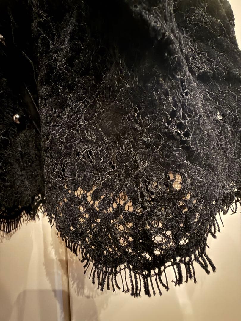 Eimee Law キャミソール ベロアレース ペプラムビスチェキャミソール