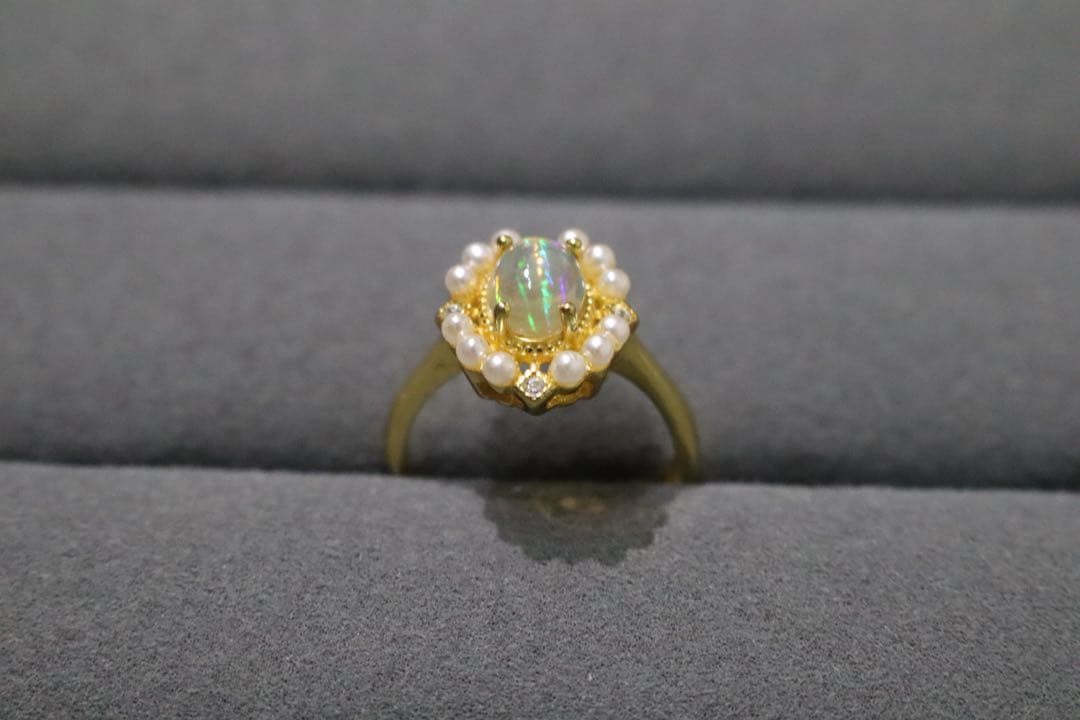 あかね　オパールペンダントトップ、リング