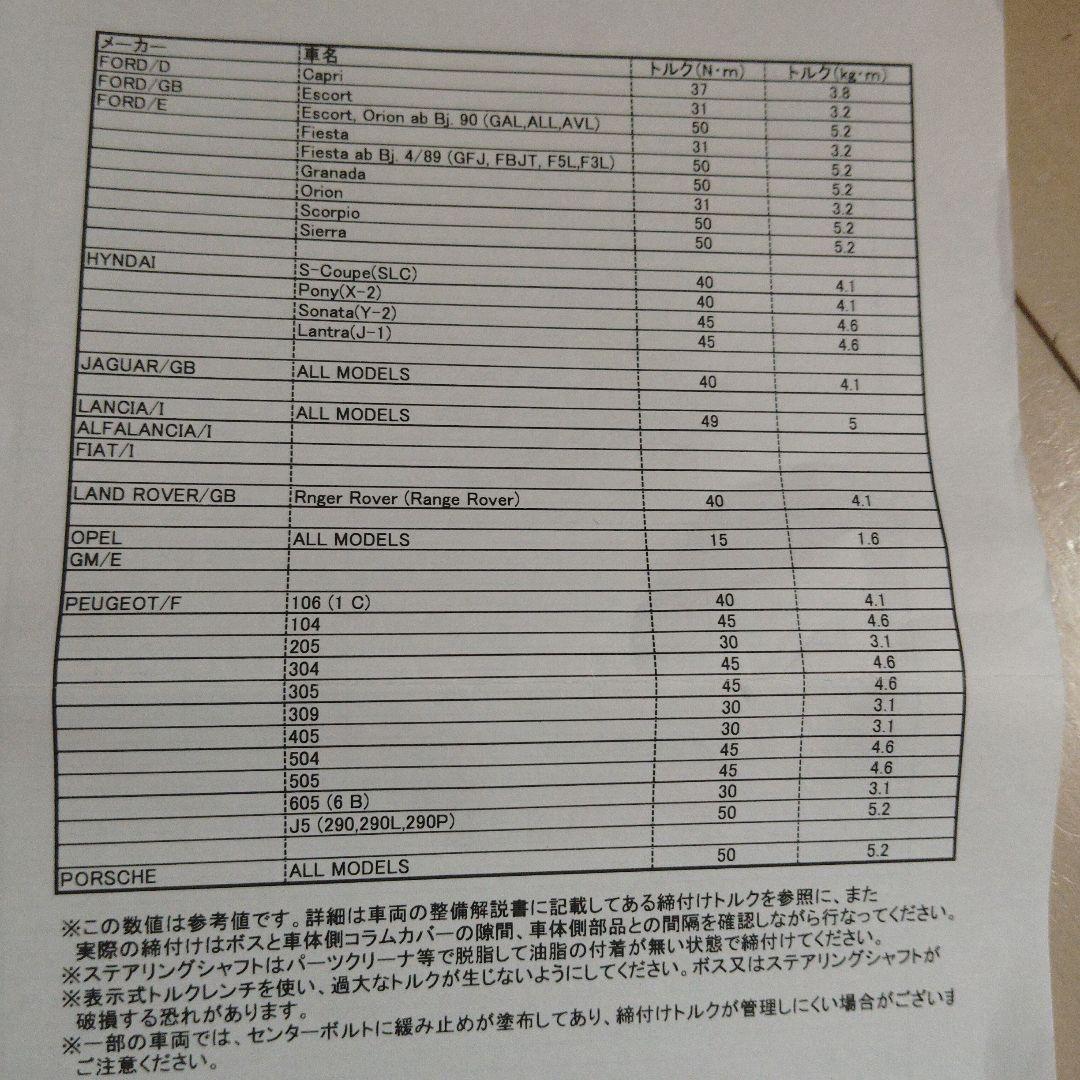 WORKS BELL ワークスベル ステアリングボス W6902 ジープ　未使用