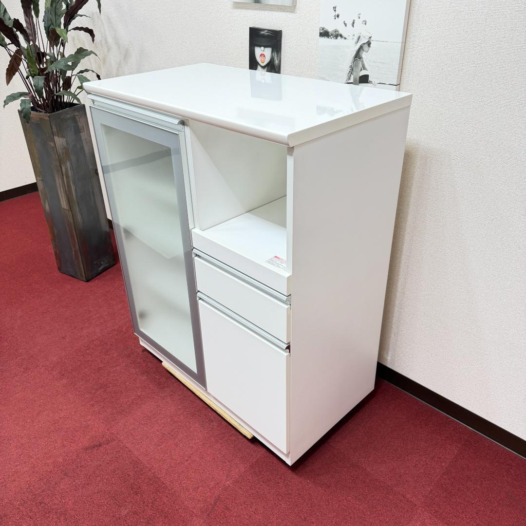 東京23区送料無料　美品ニトリ　レンジボード　白色　洗浄/除菌済み