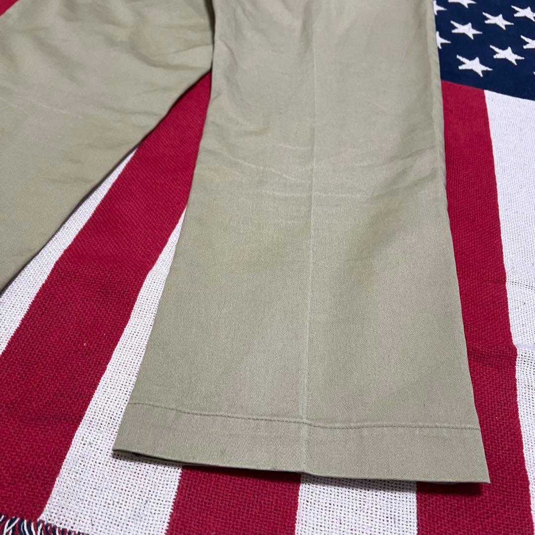 70s USA製 Dickies チビタグ ワークパンツ チノパン ベージュ
