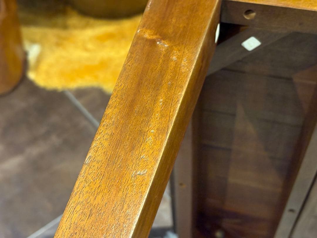 ビンテージ　天然木　センターテーブル　ローテーブル　引き出し付き　ブラウン　IZ