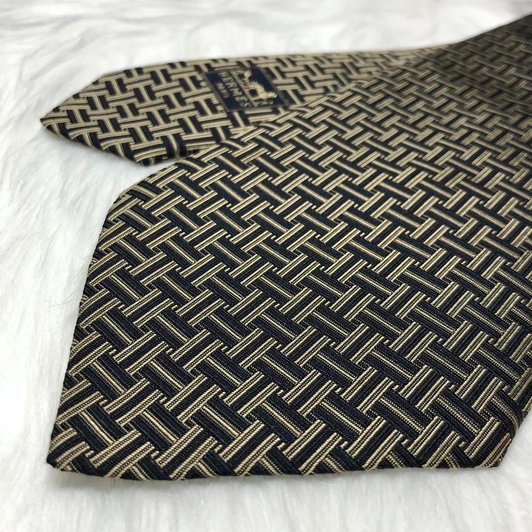 ア様用★HERMES エルメス ネクタイ H柄 H織 ブラック カーキ ファソネ