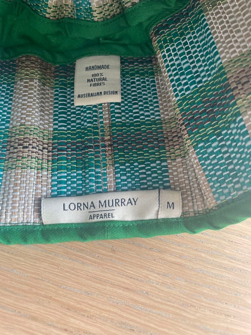 LORNA MURRAY ハット 麦わら帽子　グリーン