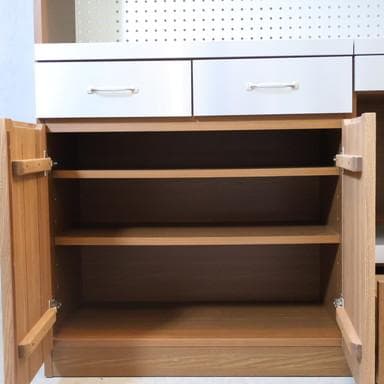 unico ウニコ ストラーダ 3面レンジボード 食器棚 キッチンボード 収納