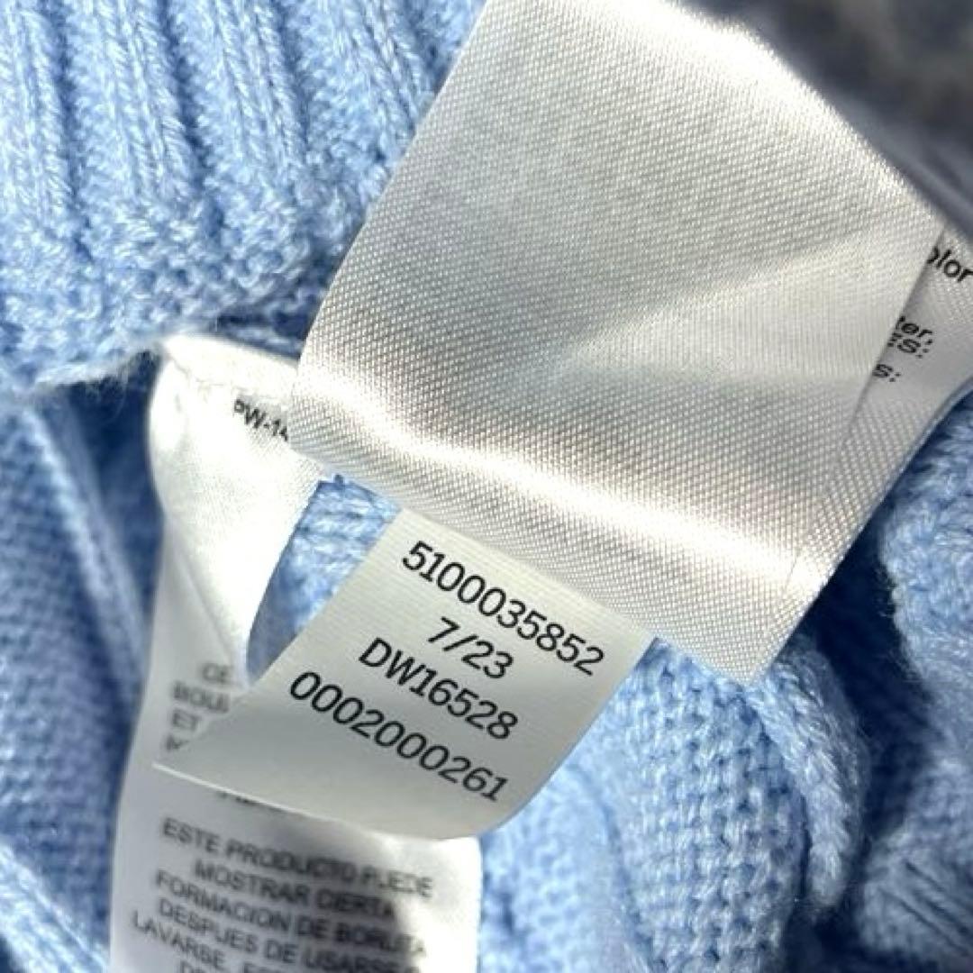 美品⭐️ トミーヒルフィガー  JEANS ニット パーカー 水色 S