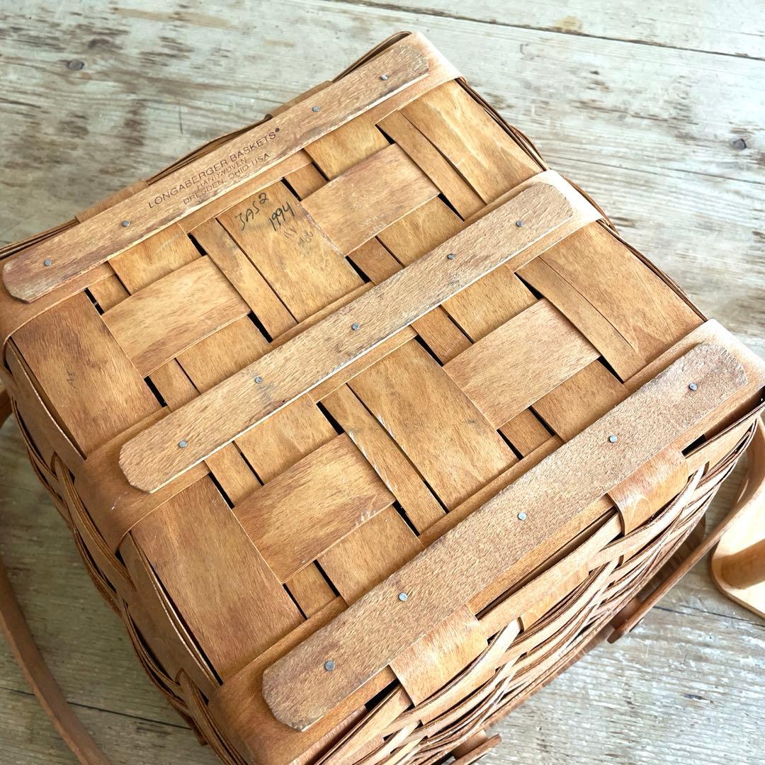 アメリカ アンティーク 大きな ロンガバーガー ピクニック バスケット