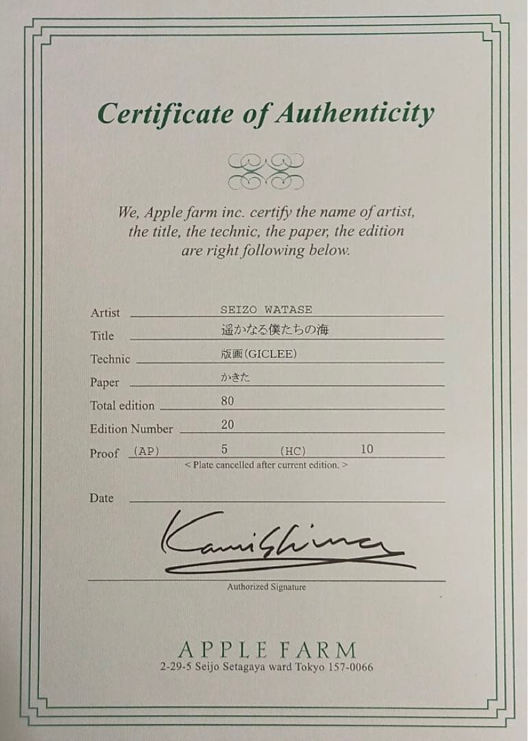 TUBE CDジャケット⭐︎コラボ作品 【わたせせいぞう絵画】遥かなる僕たちの海