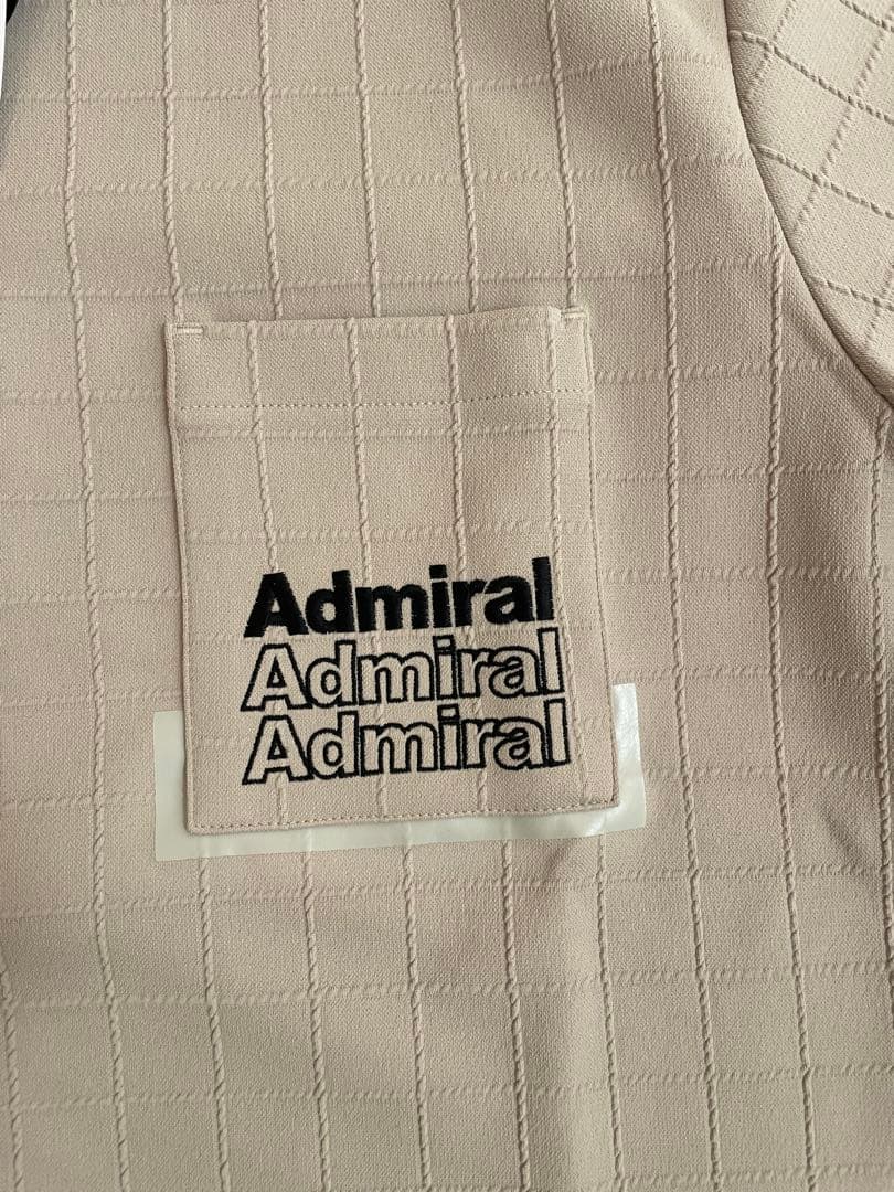 Admiral チェック柄 ハイネックシャツ 半袖