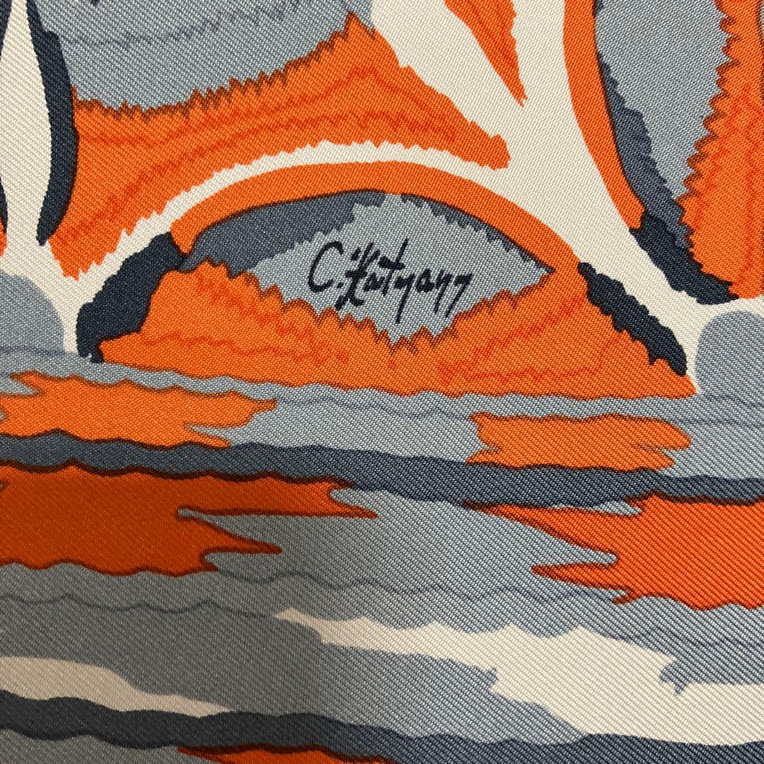 エルメス　スカーフ 90cm レア❣️ 銀座店オープン記念「GINZA2001」